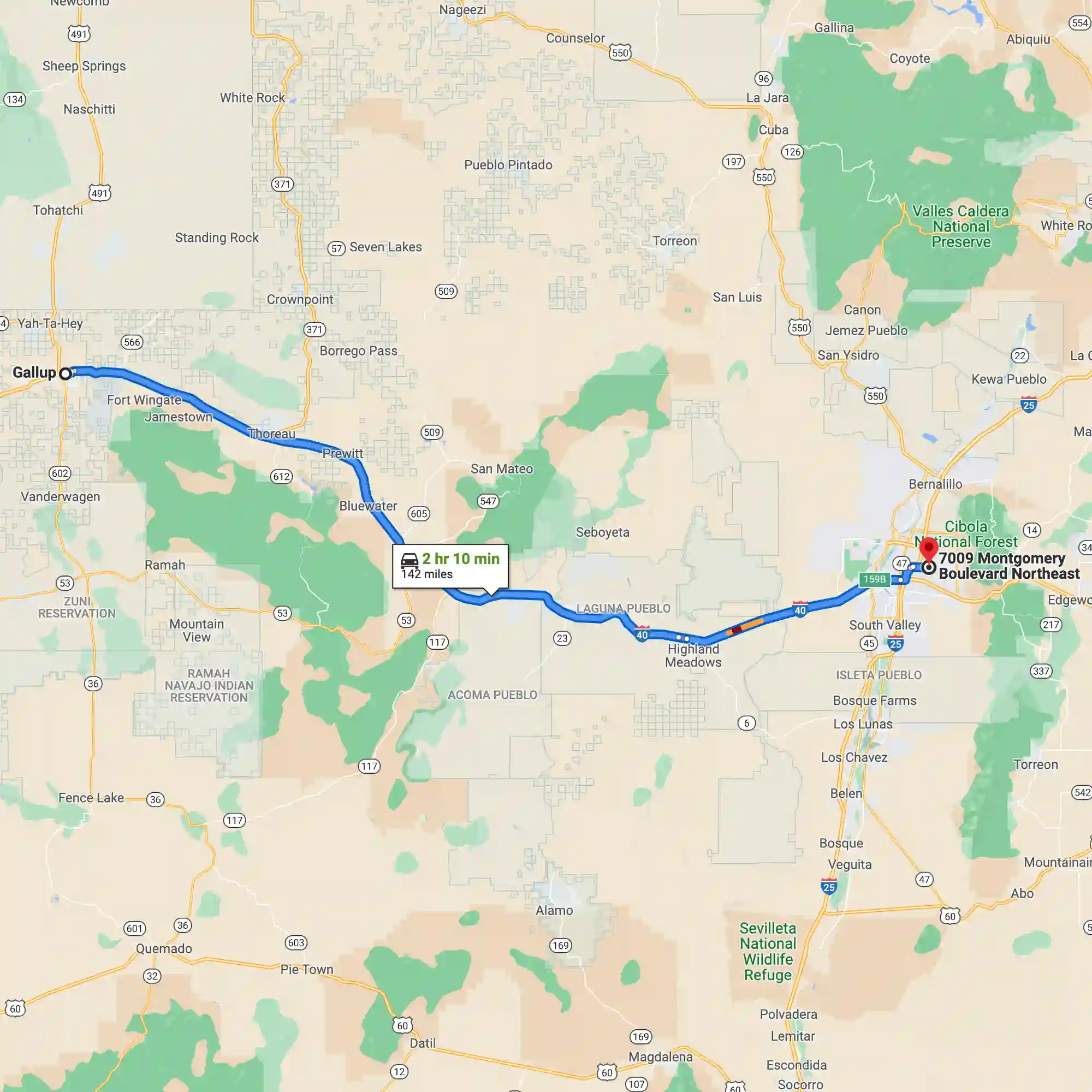 TAP TO OPEN GOOGLE MAP DIRECTIONS – MEDICAL SPA SERVING GALLUP NM TO SANDIA SKIN + FACE MEDICAL SPA