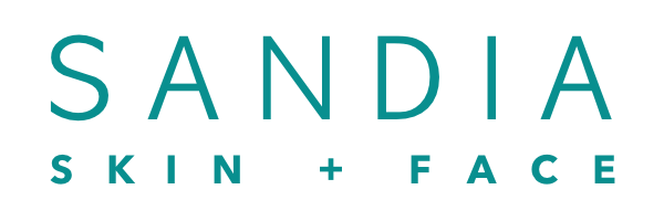 Logo-SandiaSkinFace-088F8F V01 600x200