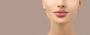 Close-up of smooth, enhanced lips showcasing the effects of lip filler.