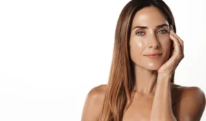 Radiant bride with smooth skin enhanced by Botox.